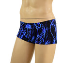 Mens Lowrise Aruba Shorts in Neon Blue Lightning - Coquetry Clothing
