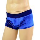 Mens Lowrise Aruba Shorts in Sapphire Velvet - Coquetry Clothing