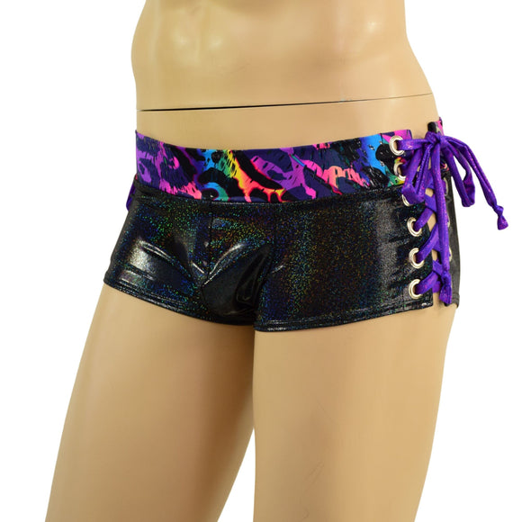 Mens Lowrise Laceup Aruba Shorts - Coquetry Clothing