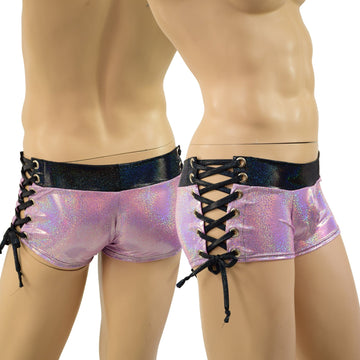 Mens Lowrise Laceup Aruba Shorts - Coquetry Clothing