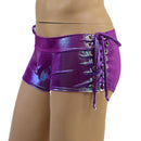 Mens Lowrise Laceup Aruba Shorts in Plumeria - Coquetry Clothing