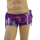 Mens Lowrise Laceup Aruba Shorts in Plumeria - Coquetry Clothing