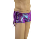Mens Lowrise Laceup Aruba Shorts in Plumeria - Coquetry Clothing