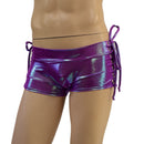 Mens Lowrise Laceup Aruba Shorts in Plumeria - Coquetry Clothing