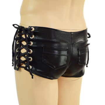 Mens Lowrise Laceup Aruba Shorts with Mini Back Pockets - Coquetry Clothing