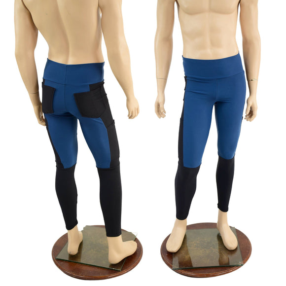 Mens Luchador Leggings with Back Pockets - Coquetry Clothing