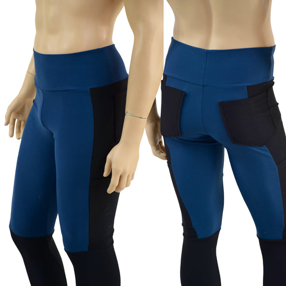 Mens Luchador Leggings with Back Pockets - Coquetry Clothing