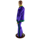 Mens Mardi Gras Side Panel Solar Flares and Not - A - Cardigan Set with Ascot - Coquetry Clothing