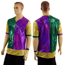 Mens Mardi Gras V Neck Shirt - Coquetry Clothing