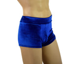 Mens Midrise Aruba Shorts in Sapphire Blue Velvet - Coquetry Clothing