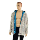 Mens Minky Faux Fur Hooded Jacket - Coquetry Clothing