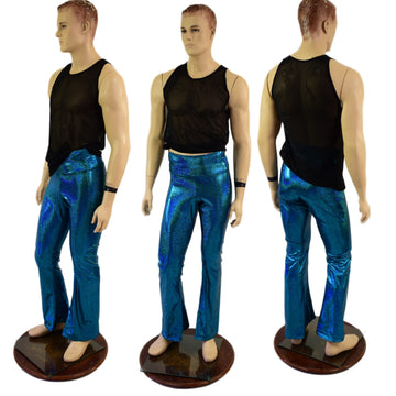 Mens Ocean Sparkle Boot Cut Leggings - Coquetry Clothing