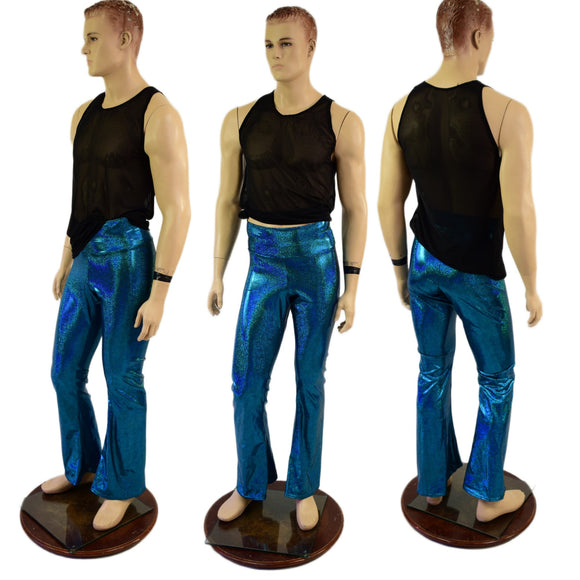 Mens Ocean Sparkle Boot Cut Leggings - Coquetry Clothing