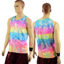 Mens Rainbow Shattered Glass Muscle Tank - Coquetry Clothing
