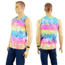 Mens Rainbow Shattered Glass Muscle Tank - Coquetry Clothing