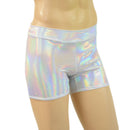 Mens Rio Midrise Shorts in Flashbulb Holographic - Coquetry Clothing