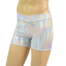 Mens Rio Midrise Shorts in Flashbulb Holographic - Coquetry Clothing