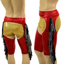 Mens Sahara Shorts Chaps with Gladiator Fringe - Coquetry Clothing