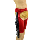 Mens Sahara Shorts Chaps with Gladiator Fringe - Coquetry Clothing