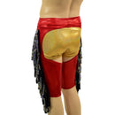 Mens Sahara Shorts Chaps with Gladiator Fringe - Coquetry Clothing