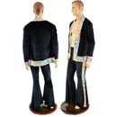 Mens Side Panel Solar Flares and Not - A - Cardigan Set - Coquetry Clothing