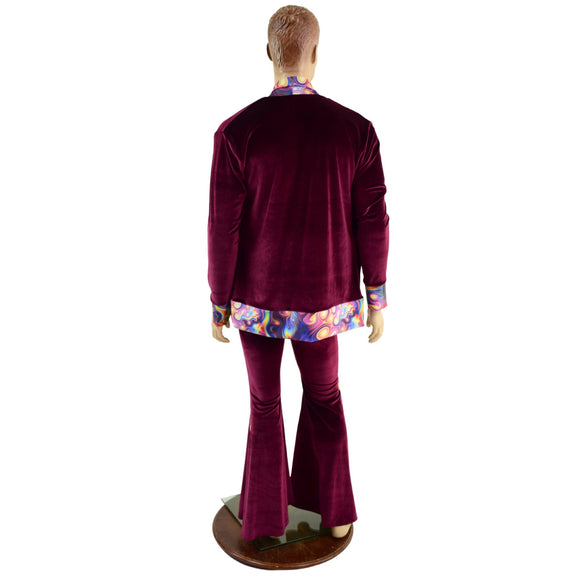 Mens Side Panel Solar Flares and Not - A - Cardigan Set - Coquetry Clothing