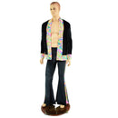 Mens Side Panel Solar Flares and Not - A - Cardigan Set - Coquetry Clothing