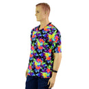 Mens Sonic Bloom Tee Sleeve, V Neck Shirt - Coquetry Clothing