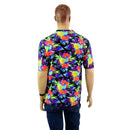 Mens Sonic Bloom Tee Sleeve, V Neck Shirt - Coquetry Clothing