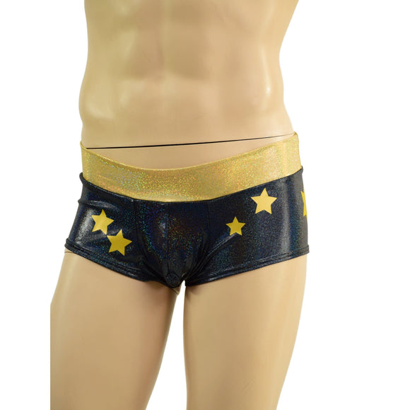 Mens Starry Lowrise Cheeky Aruba Shorts & Chaps Set or Separates - Coquetry Clothing