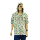 Mens Tee Sleeve Hoodie in Cold Cash Print - Coquetry Clothing