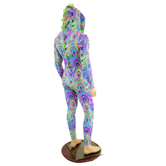 Mens UV Glow Worm Dragon Catsuit - Coquetry Clothing