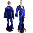 Mens Waterloo Catsuit in Blue Sparkly Jewel - Coquetry Clothing