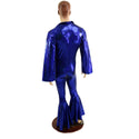 Mens Waterloo Catsuit in Blue Sparkly Jewel - 2