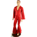 Mens Waterloo Catsuit in Red Sparkly Jewel - Coquetry Clothing