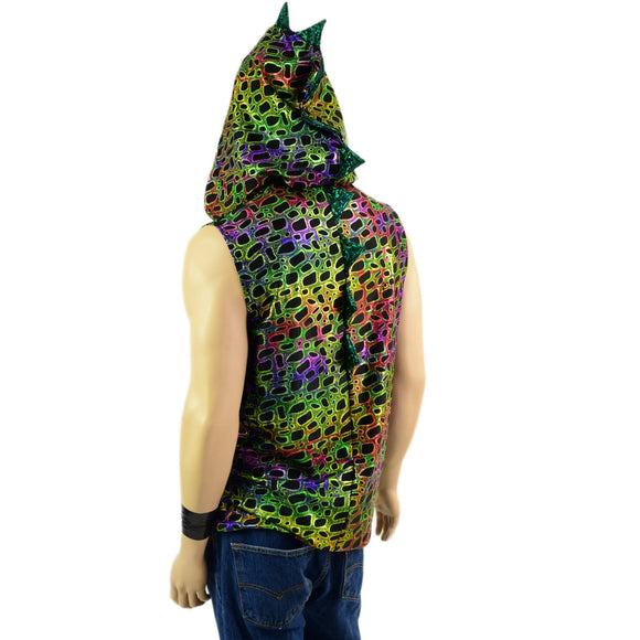 Mens Zipper Front Dragon Hoodie - Coquetry Clothing