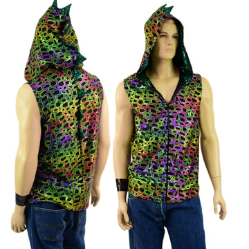 Mens Zipper Front Dragon Hoodie - Coquetry Clothing