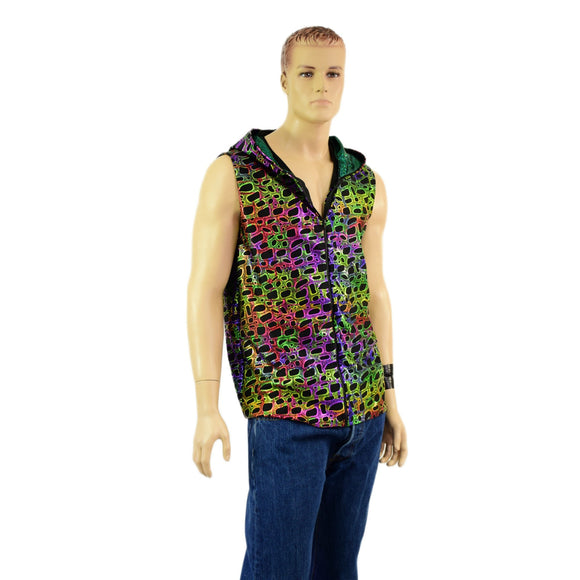 Mens Zipper Front Dragon Hoodie - Coquetry Clothing