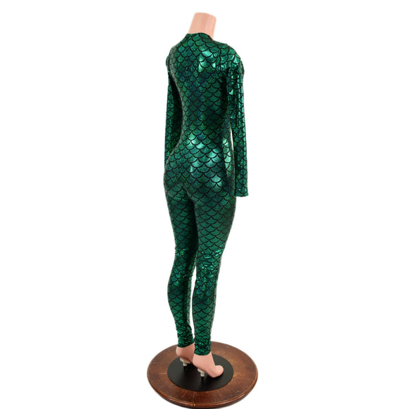 Mera Long Sleeve Scoop Neck Catsuit - Coquetry Clothing