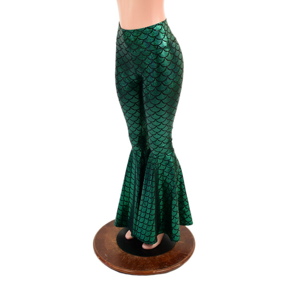 Mermaid High Waist Bell Bottom Flares - Coquetry Clothing