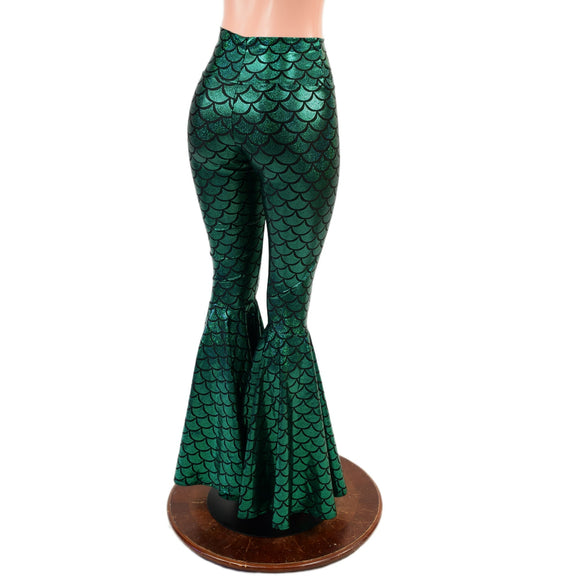 Mermaid High Waist Bell Bottom Flares - Coquetry Clothing