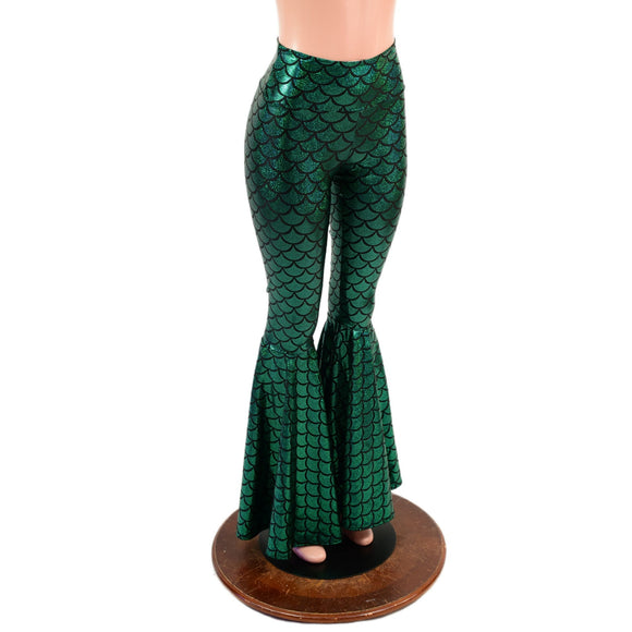 Mermaid High Waist Bell Bottom Flares - Coquetry Clothing