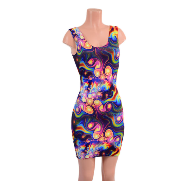 Meteorite Bodycon Tank Dress - Coquetry Clothing