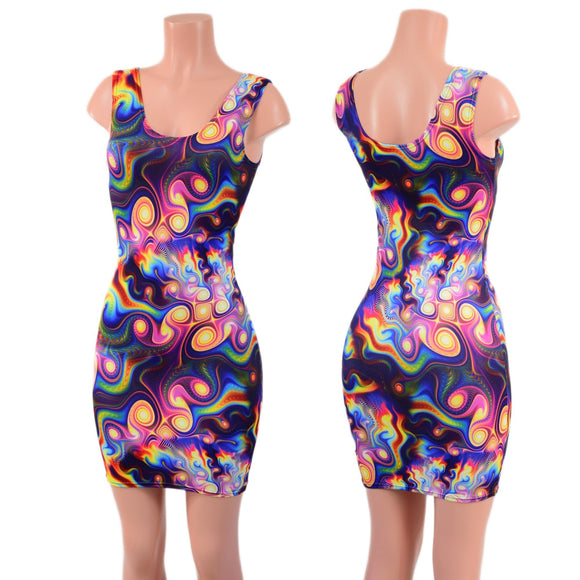 Meteorite Bodycon Tank Dress - Coquetry Clothing