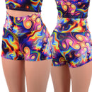 Meteorite High Waist Shorts - Coquetry Clothing