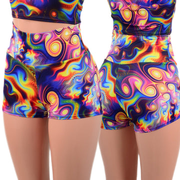 Meteorite High Waist Shorts - Coquetry Clothing