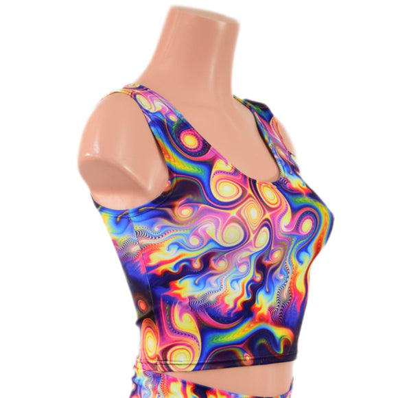 Meteorite Print Crop Tank - Coquetry Clothing