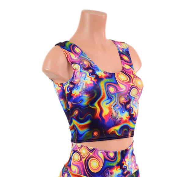 Meteorite Print Crop Tank - Coquetry Clothing