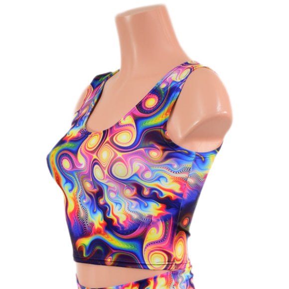 Meteorite Print Crop Tank - Coquetry Clothing