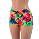 Midrise Shorts in Acid Splash - Coquetry Clothing